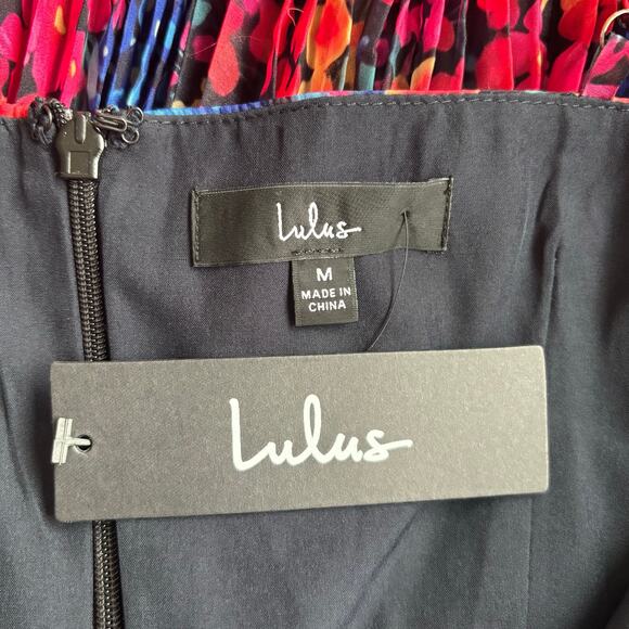 NWT Lulus Sincerely Gorgeous Floral Midi Dress Sz M - Picture 10 of 10